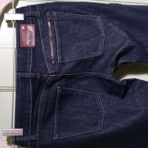 Women's DL1961 Jessica dark wash skinny zip pocket 25 high-end denim - Picture 10 of 15